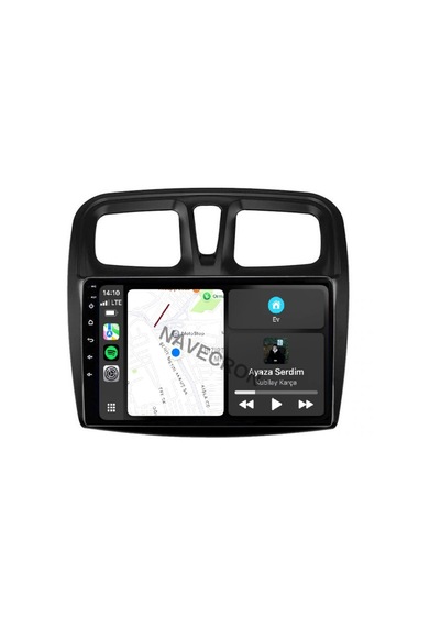 Renault Symbol 2013+ 9" Uyumlu Androıd Multimedya Gerçek 2/32 Kablosuz Carplay Geri Görüş Kameralı 9"