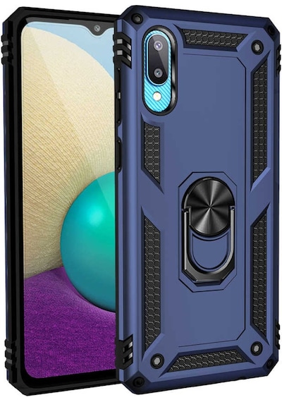 Samsung Galaxy Uyumlu A02 Kılıf Vega Tank Koruma Standlı Yüzüklü Mıknatı (510454332)