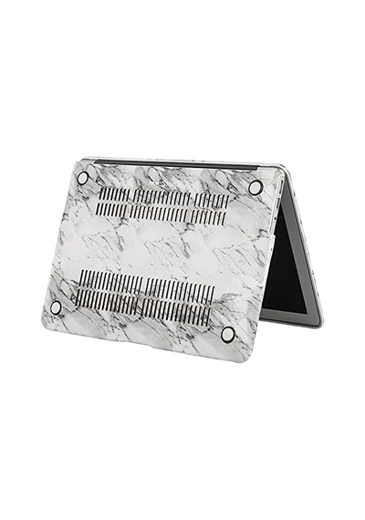 Macbook Air M1 Kılıfı A2337 Uyumlu 13 İnç Premium Deri Kaplama Mermer Desenli Hard Case A2179 A1932 Sert Koruyucu Kapak Çizilme Ve Darbe Koruma Kılıfı