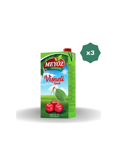Meyöz Vişne Meyve Nektarı 1 Lt - 3 Adet