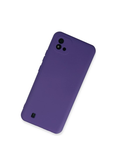 Newface - 345 - Realme C11 2021 Kılıf Nano İçi Kadife Silikon - Lvsqvr - - Mor