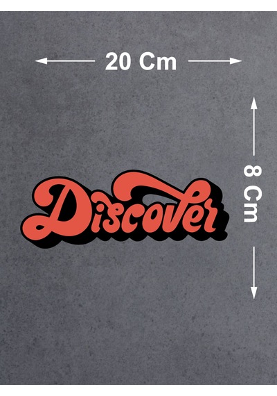 Discover Sticker - 4x4 Off Road Adventure Kamp Avcı Sticker - Araba Oto Cam Karavan Motosiklet Sticker - 00050 20x8 Cm