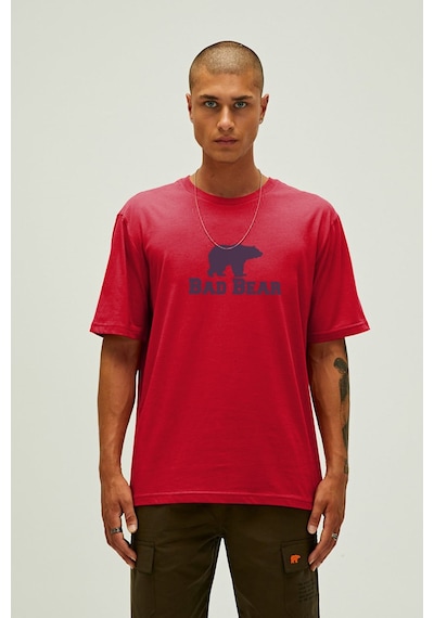 Bad Bear Muscle Erkek Tişört Kirmizi