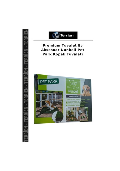 Premium Tuvalet Ev Aksesuar Nunbell Pet Park Köpek Tuvaleti