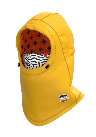 Arctic Balaklava Baskılı Su Geçirmez Çift Kat Softshell Snowboard Kayak Motosiklet Bisiklet Maskesi Sarı