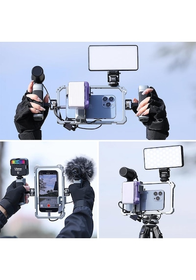 Ulanzi Telefonlar İçin Universal Vlog Metal Cage Çerçeve