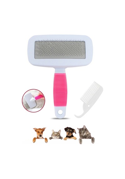Thentech Evcil Hayvan Telli Tüy Temizleme Bakım Fırçası Kedi Köpek Tüy Temizleme Seti