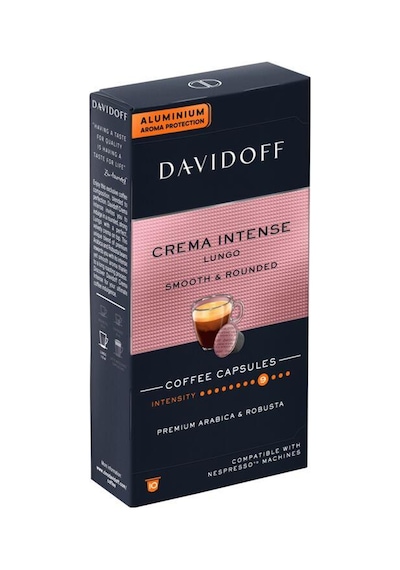 Davidoff Crema İntense Lungo 10'lu Kapsül Kahve Nespresso Uyumlu
