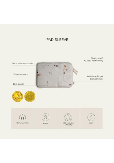 Citron Fermuarlı Ve Cepli Koruyucu Tablet Kılıfı - Flowers 1060520