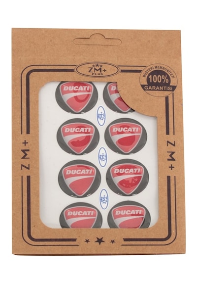 Ducati Koruma Takozu Damla Etiket Sticker Ø28 Mm Kırmızı