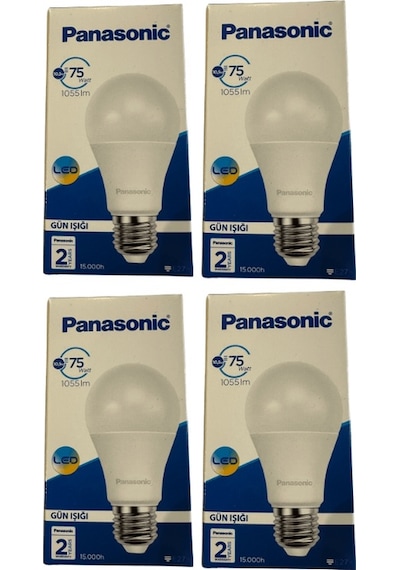 Panasonic 10,5w 75w 4000k Günışığı E27 Duylu Led Ampul 4 Adet