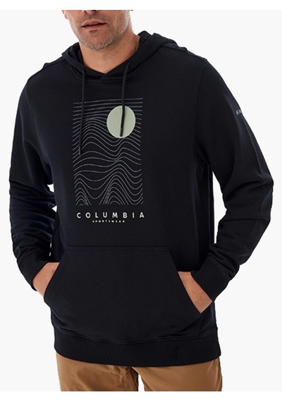 Columbia Cs0392 Csc M Linear Drifts Hoodie Erkek Sweatshirt Siyah