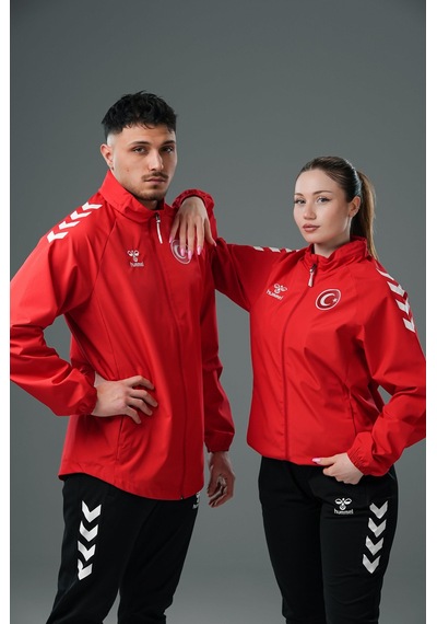 Hummel Line Milli Takım Yağmurluk Kırmızı