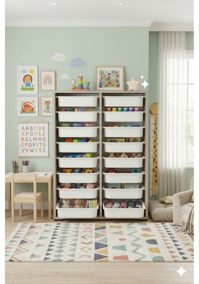 16 Adet Orta Boy Çekmeceli 110 Cm Gri Çocuk Odası Oyuncak Dolabı Ve Çok Amaçlı Saklama Ünitesi - Depolayıcı Düzenleyici Organizer 16 Adet Orta Boy Çekmeceli 110 Cm Gri Çocuk Odası Oyuncak Dolabı Ve Çok Amaçlı Saklama Ünitesi - Depolayıcı Düzenleyici Organizer