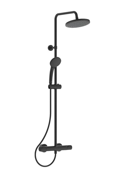 A7545xg Ceratherm T25 Termostatik Duş Sistemi-silk Black Siyah