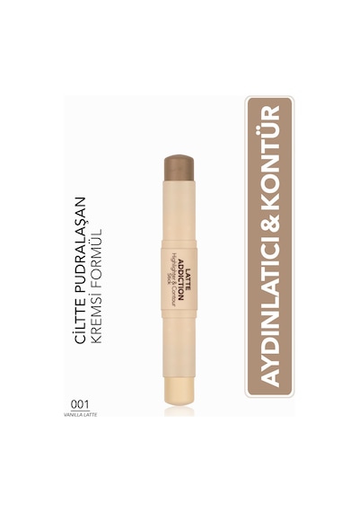 Flormar Latte Hafif Yapılı & Uzun Süre Kalıcı Kremsi Highlighter 001vnllltte