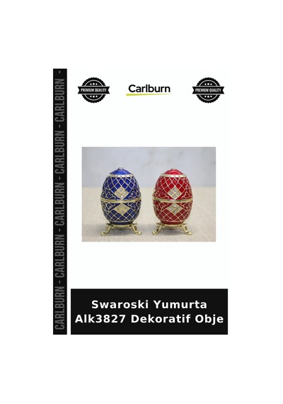 Özel Üretim Dekoratif Hediyelik Şık Koleksiyon Swaroski Yumurta Alk3827
