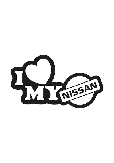 Nissan Sticker I Love My Nissan Sticker Nissan Oto Sticker