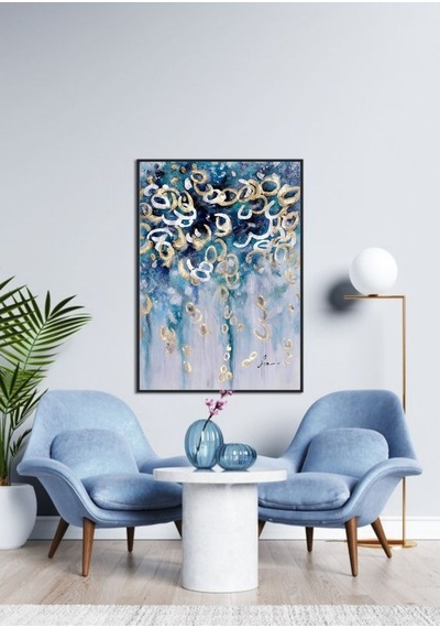 Yağlı Boya Tablo %100 El Yapımı Home In Joy 63Cmx83Cm (507014933)
