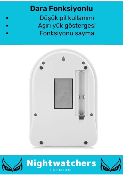 Özel Seri Yüksek Hassasiyet Pilli Dara Fonksiyonlu Otomatik Kapanma Özellikli Hassas Mutfak Terazisi Çok Renkli