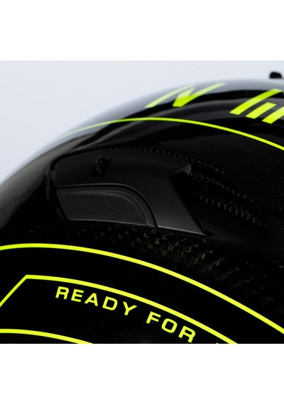 Zeus Zs-1800b Gloss Carbon Am8 Kapalı Kask Sarı - Siyah