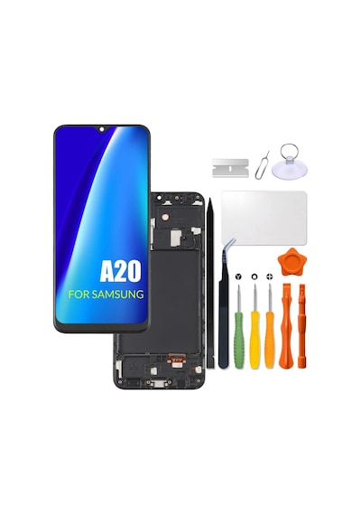 Samsung Uyumlu Galaxy A20 Lcd Ekran Dokunmatik Çıtalı