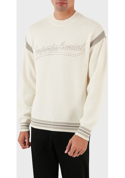 Emporio Armani Erkek Kazak 6r1mxa 1mfuz 0128 Ekru