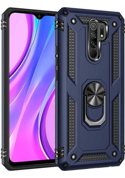 Xiaomi Redmi 9 Kılıf Zore Vega Kapak Mavi