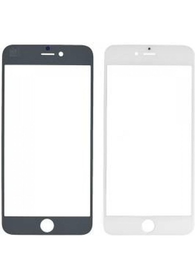 Apple Uyumlu iPhone 6S Plus Ocalı Çıtalı Ön Cam Lensi SİYAH