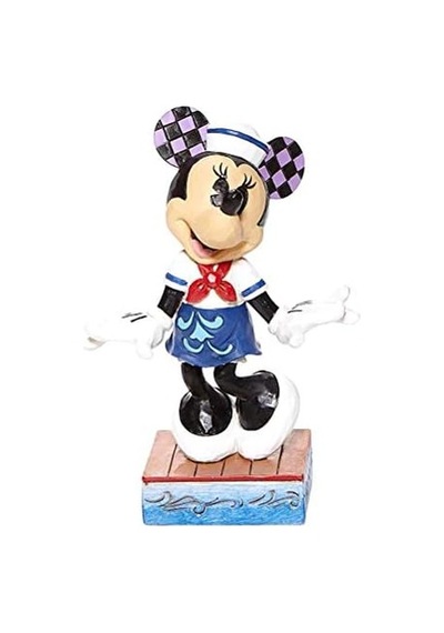 Traditions By Jim Shore Sailor Minnie Mouse Kişisel Poz Figürü, 12,7 Cm, Çok Renkli