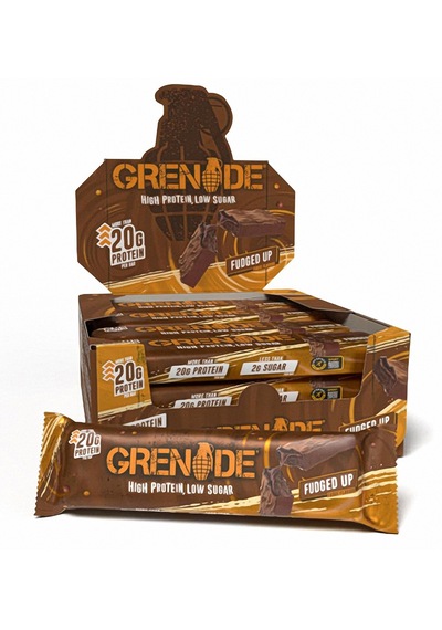 Grenade High Protein, Low Sugar Bar - Fudged Up, 12 x 60 G