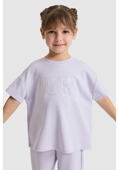 U.s. Polo Assn. Kız Çocuk Lila Tişört 50325722-vr034