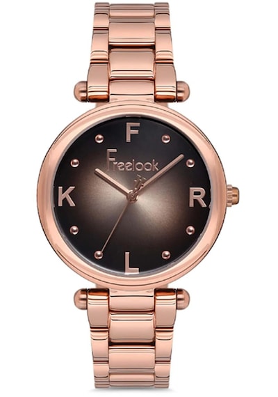 Freelook Fl-10169 5 Atm Su Geçirmez Çelik Kordon Ve Kasa Kadın Kol Saati Rose Gold