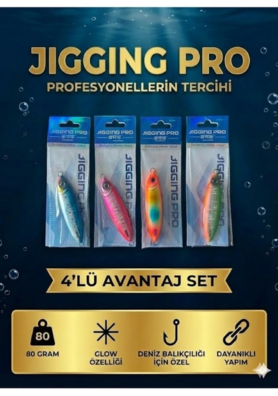 80 Gr Slow Jig Yemi - 4'lü Avantaj Seti