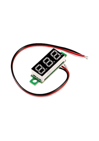 0.28" 0-100v Kırmızı Voltmetre