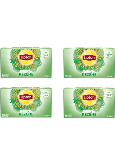 Lipton Rezene Bardak Süzen Poşet Bitki Çayı 20'li Paket X 4 Adet