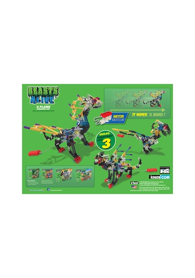 K'Nex X-Flame Yapım Seti (Motorlu) Beasts  Alive Serisi