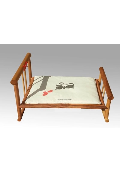 Minderli Karyola Walnut Basic Kedi Yatağı 61 x 34 x 40 CM