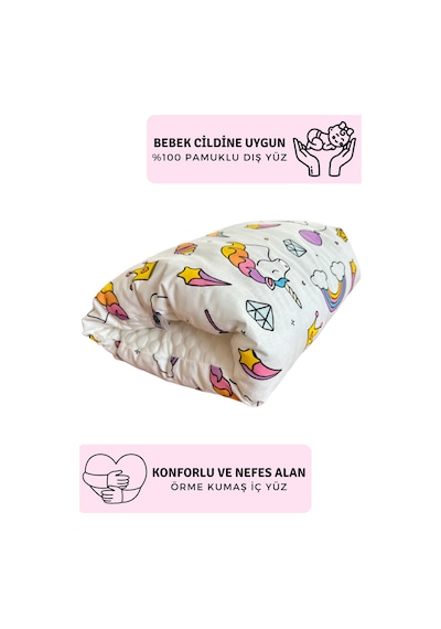 Emzirme Destek Kolluğu Çift Taraflı, Unicorn Desen, Kol Yastığı Model