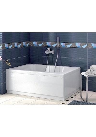 Shower 80X130 Düz Mini Küvet Oturmasız