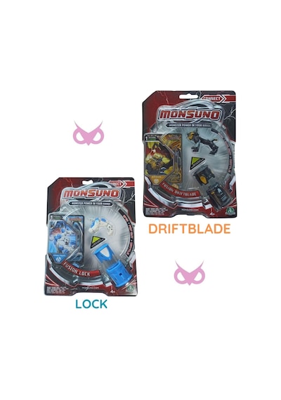 Monsuno Lisanslı 6 Lı Fusion Figür Seti Black Buııet, Shadowhornet, Driftblade, Lock, Backslash, Evo Tek Beden