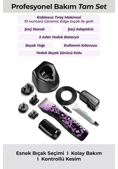 Andis Pulse Zr Iı Kablosuz Wild Yedek Bataryalı Kedi Köpek Tıraş Makinesi