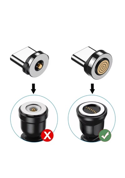 Microcase AL4769 7 Pin Yuvalı Manyetik Lightning Şarj Kablo Başlığı