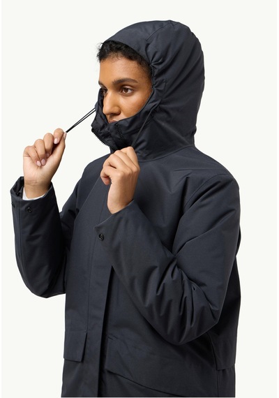 Jack Wolfskin Tempelhop Su Geçirmez Kadın Mont-a60202 Antrasit