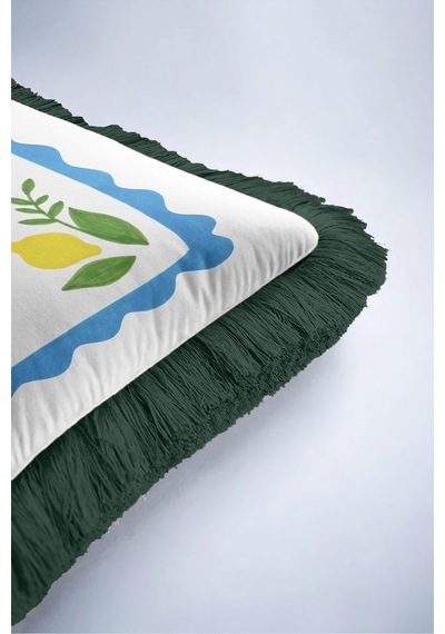 Akdeniz Limon Bahçe Motifli Saçaklı Yastık Kılıfı - Botanik Retro Mavi Siyah Püsküllü Kırlent Kılıfı Yalın Vadi Nektar Akdeniz Limon Bahçe Motifli Saçaklı Yastık Kılıfı - Botanik Retro Mavi Siyah Püsküllü Kırlent Kılıfı Yalın Vadi Nektar