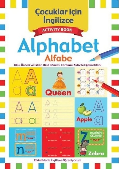 Çocuklar için İngilizce: Alphabet-Alfabe- Koloni Çocuk Yayınları