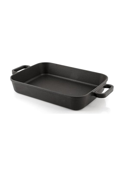 Silver Döküm 26CM x 40CM Tepsi Tava Siyah
