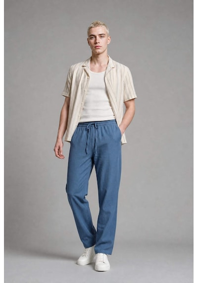 Defacto Premium Wide Leg Pantolon G0855ax26smın263 İndigo-ın263 Defacto Premium Wide Leg Pantolon G0855ax26smın263 İndigo-ın263