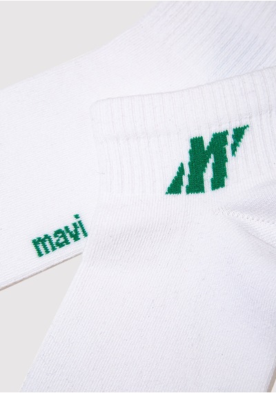 Mavi - Beyaz Patik Çorap 0911962-28945 Beyaz