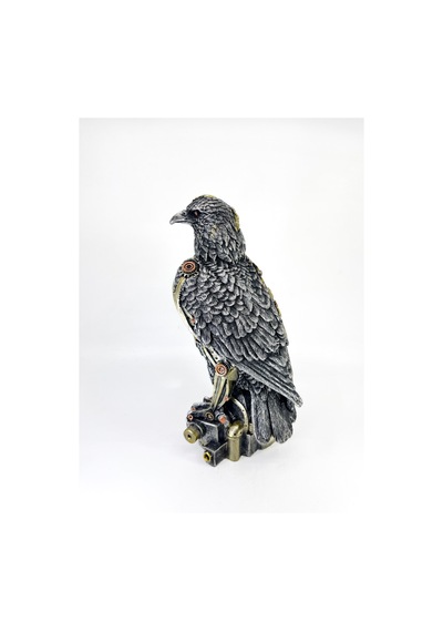 Steampunk Kartal Biblo Heykel